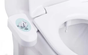 Bathroom water pressure control mechanical bidet attachment for toilet seat