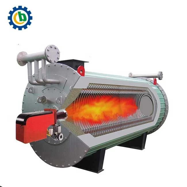Beautiful natural gas diesel double coils thermal oil boiler for textile industry