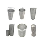BEILANG 304 stainless steel bucket filter strainer metal filter mesh bucket basket element