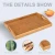 Import Bent wooden bamboo Rectangular Shape Serving Trays for Crafts with Cut Out Handles for Snacks Mini Bars Chocolate from China