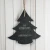 Import Best Price 23*22*0.5cm Handmade Decorative Christmas Tree Shape Black Slate Hanging Chalk Board (Customized Laser Design) from China