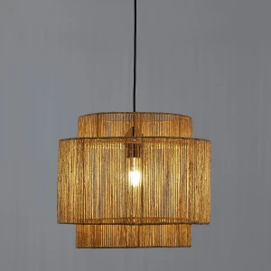 Best Quality Lamp shade Light Pendant Light Frame Cover Bamboo Rattan Vintage Style for your Sweet Home Asia Style