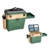 BFT-IC5202 Ice fishing tackle box with rod pocket