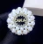 Import Big Round Flower Greek Letter Sorority Women Alpha Pink And Green  Pearl Brooch from China