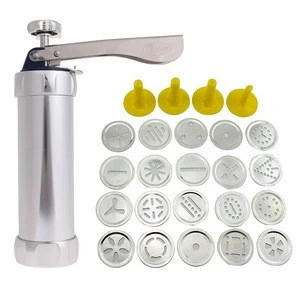 Biscuits Press Machine Baking Tools With 20 Cookie Molds and 4 Nozzles Kitchen Tool Cookies Press Cutter
