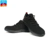 Black Breathable Qualified Steel Toe Anti Puncture Comfortable Safety Shoes