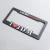 Import Black Color US Car License Plate Holder With Embossed Text High Quality from China