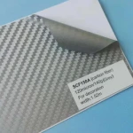 Black Glossy Carbon Fiber Car Wrap Vinyl Film