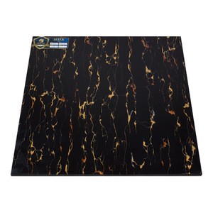 Black Gold Marble Floor Full Glazed Polished Tiles