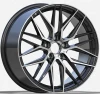 Black machine face 19 inch 5 holes concave rims car alloy wheels