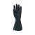 Import Black rubber long industrial gloves latex work gloves for drainage work wastewater treatment waste sorting from Malaysia