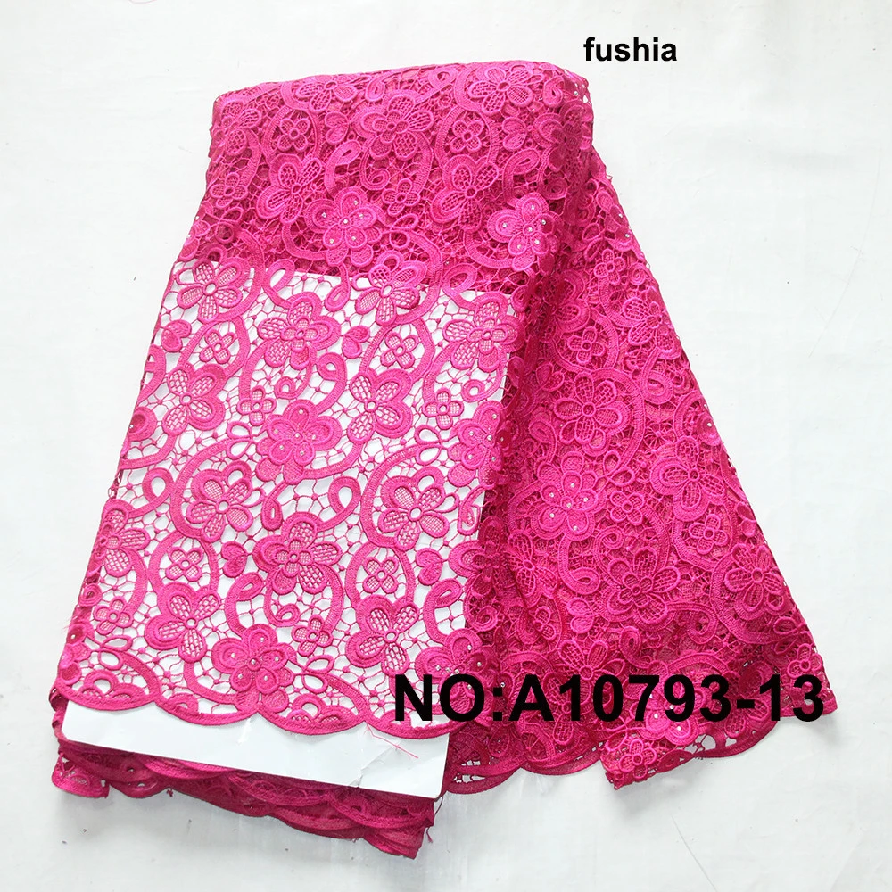 Black wholesale fashion cord lace fabric/chemical lace fabric