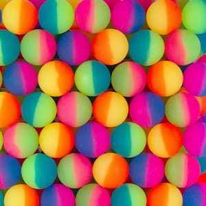 Bouncy balls 32mm - Crayon Ice Colored Rubber Hi Bouncing Balls - 50pcs per Bag in Bulk