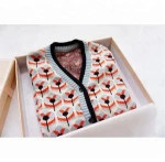 Boy Cardigan Sweater Child Baby V-neck Flower Sweater Baby Sweater Childrens Wear