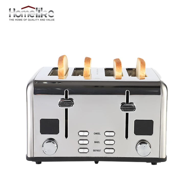Breakfast Cooking Appliances Electric 4 Slice Bread Toaster