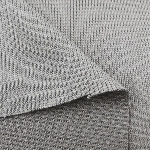 Breathable Knitted Elastic Stretch Nylon Spandex Knitted Rib Fabric Ribbed Spandex Fabric