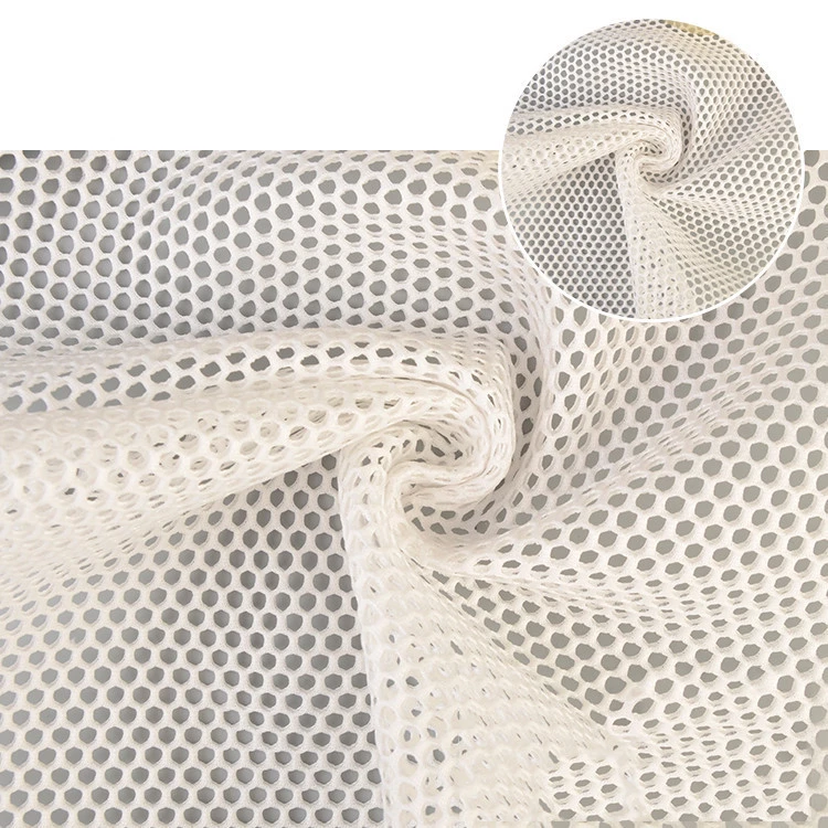 Breathable warp polyester lining knitting sports net knitting mesh fabric