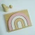 Import Brown Color INS Nordic Childrens Creative 3D Wood Decoration Wood Block Puzzle Educational toys Baby Puzzle intelligence Toys from China