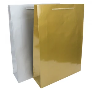 BSCI Pantone Color Printing Solid Color Paper Shopping Bags