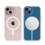 Import built-in anti-fall structure in four corners transparent magnetic phone case with metal buttons high quality TPU and PC from China