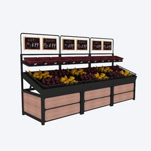 Bulk merchandise hot sale large capacity fruits display shelf