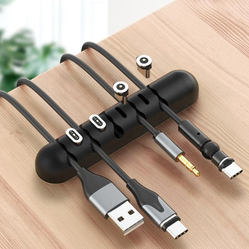 Cable Winder Desktop Charging Data Cable Organizer Fixed wire management clamp cable Storage