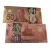 Import Canadian currency 50 dollar money  CAD 50 gold silver foil in banknote vivid money image and size with showing stand from China