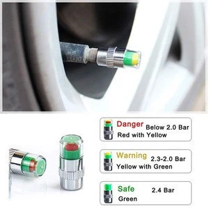 Car Tyres Tire Air Pressure Monitoring Alert Wheel Alarm Valve Cap