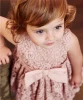 champagne lace baby dress
