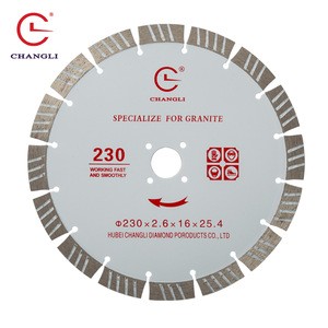 Changli 230 mm turbo diamond saw blade/9 inch circular saw blade for granite stone