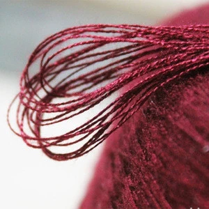 Charmkey acrylic sequins metallic yarn for knitting chenille chunky blended textured weaving blanket