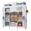 Cheap Collapsible Stand Portable Bedroom Steel Fabric Wardrobe from China Factory Supplier