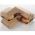 Import Cheap disposable corrugated hamburger box kraft carton food packaging takeaway packaging box from China