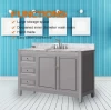 Cheap Modern Bathroom Furniture Set Waterproof Woodn Storage Vanity Bathroom Cabinet Shelf With Mirror Sink
