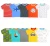 Import cheap price factory wholesale t-shirt baby boy 100% cotton soft material t-shirt boys cartoon print baby girl t-shirt from China