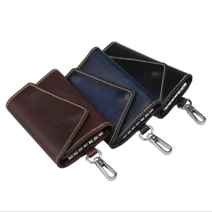 Cheap wholesale High Quality and standerd Genuine Leather Car Key Wallets for man