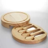 Cheeseboard Durable Round Natural Bamboo Cheese Cutting Board