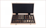 Chess Set, Folding Wooden Magnetic Standard Travel International Chess Game Board Set