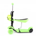 Child 2 in 1 Toddler kids kick scooter  adjustable baby foot push scooter