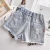 Import child clothes of Boutique kids jeans leopard summer cut short bsby girls hole pants from China