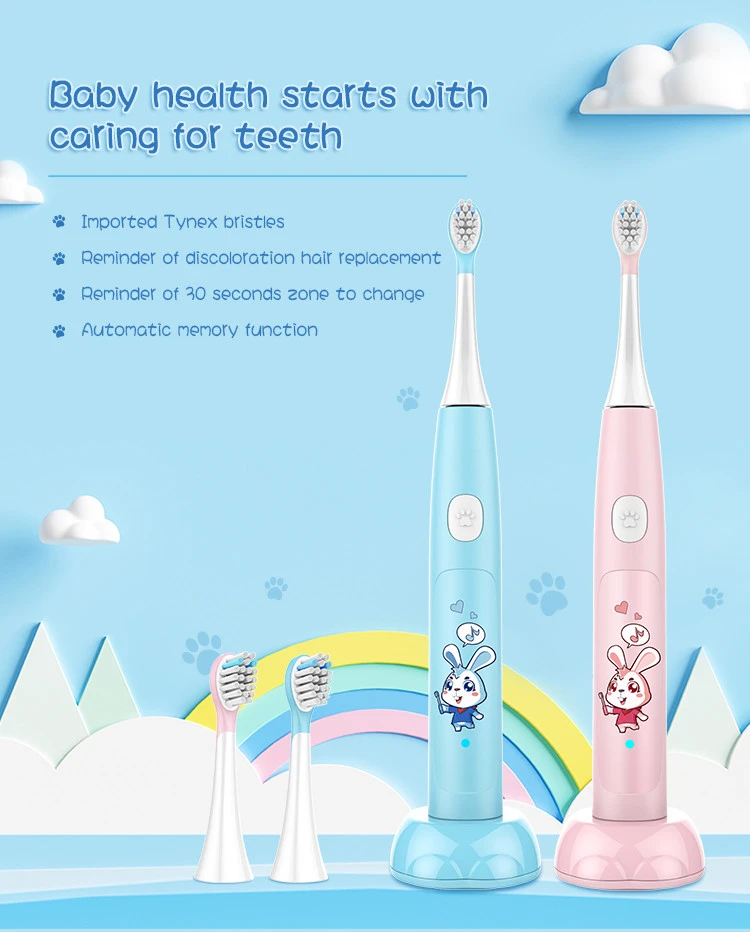 Children Electric Toothbrush Waterproof Baby Electric Massage Ultrasonic Toothbrush Teeth Care Oral Hygiene