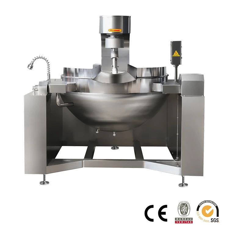 Chili Sauce Paste Cooking Mixing Pot Fully Automatic Food Cooking Processing Machinery