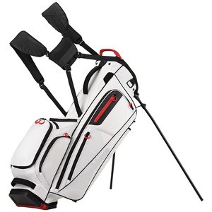 China Factory Awesome golf stand bags Waterproof Nylon stand golf bag 5 ways top with full length dividers golf bag