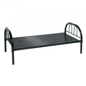 China Foshan steel furniture single metal bed frame with mesh base
