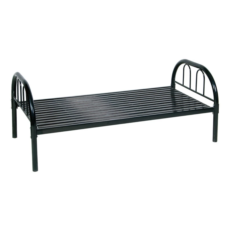 China Foshan steel furniture single metal bed frame with mesh base