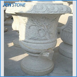 China high grade granite decorative flowerpot