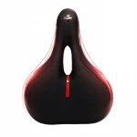 China Manufacturer Amazon Drop Shipping Bicycle Cover Saddle with Taillight PU Leather MTB Bike Seat