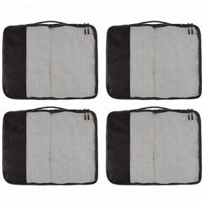 China Manufacturer Custom Red Village Travel Packing Cubes Set 4 Pieces