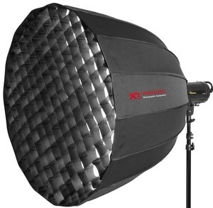 China professional photography quick assemble deep parabolic 90cm folding softbox for shooting
