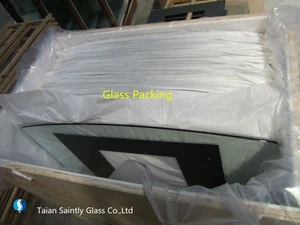China tempered curved range hood glass with ISO/CCC certification